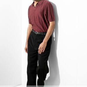 Grace Jacquard Stripe Dark Burgundy